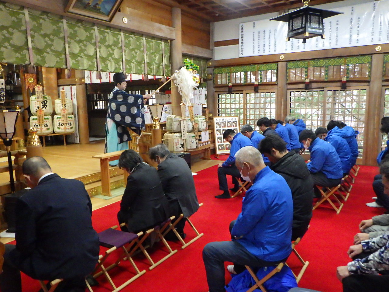 除雪祈願祭・安全推進大会を開催しました